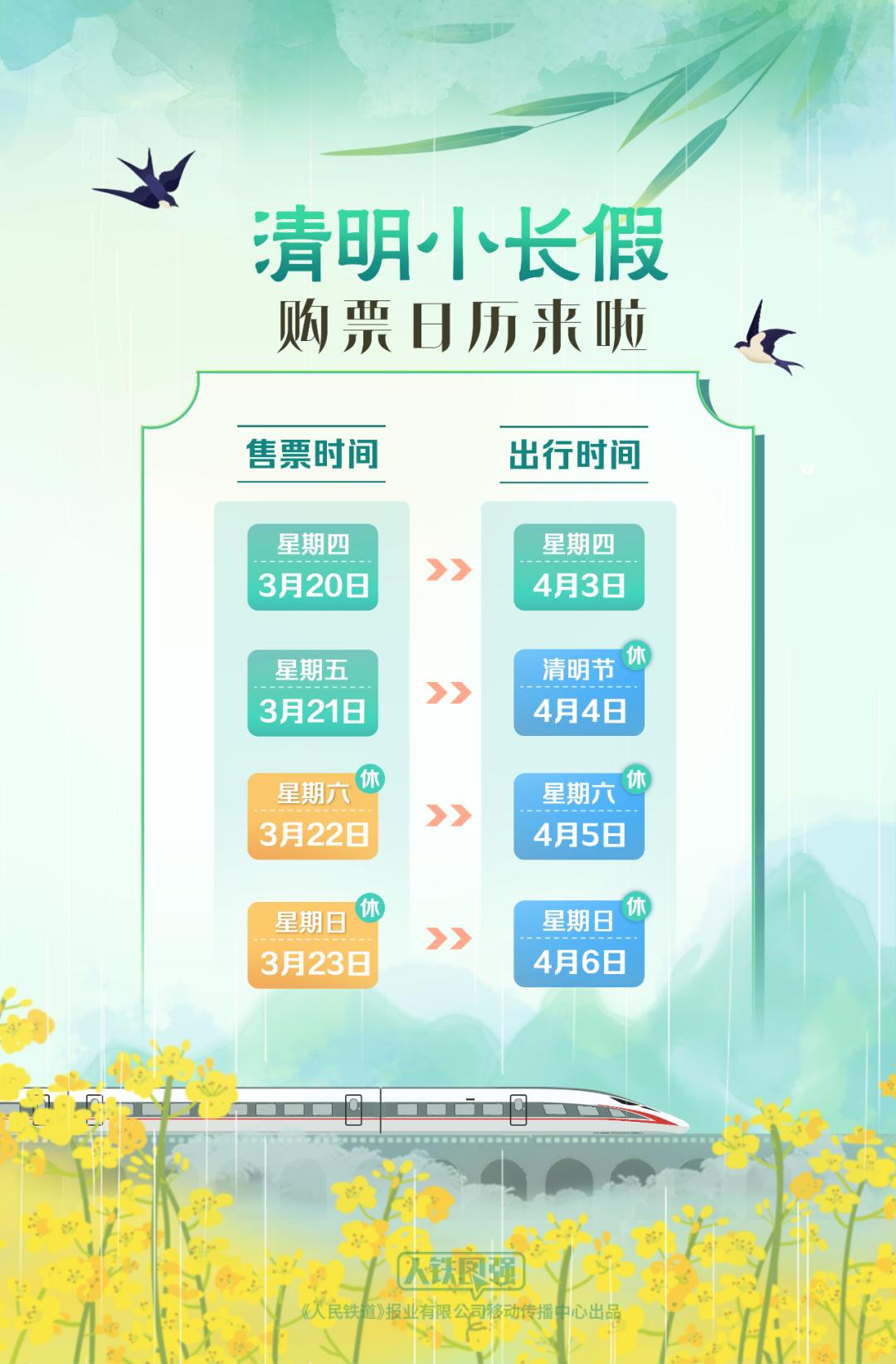 南宫28早安南京｜清明小长假火车票今日起售！(图5)